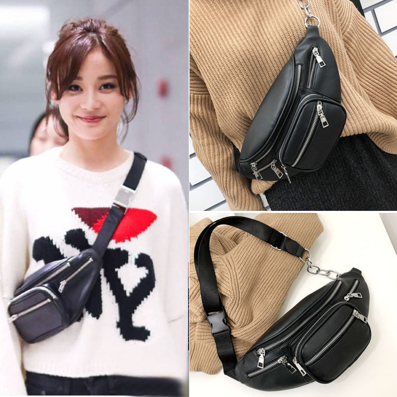 Waist Bag with Crossbody Phone Pocket