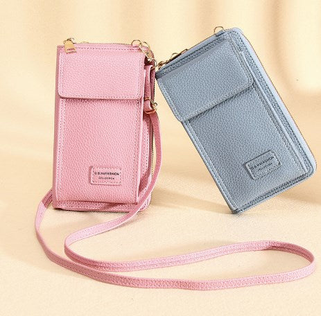 Compact Shoulder Bag with Phone Pocket