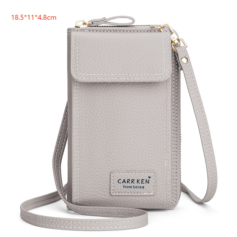 Compact Shoulder Bag with Phone Pocket