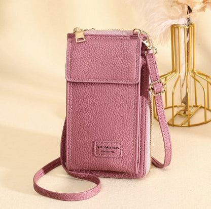 Compact Shoulder Bag with Phone Pocket