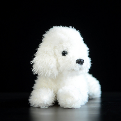 Plush Simulation White Teddy Dog Doll