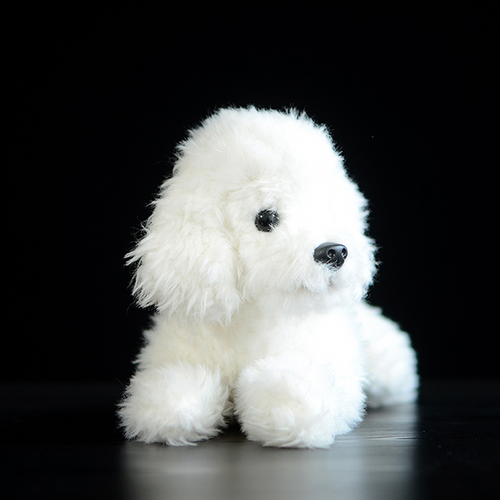 Plush Simulation White Teddy Dog Doll